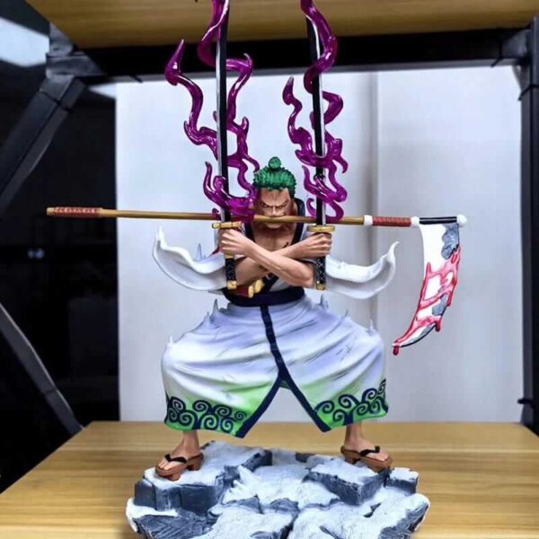 1-30 (1) Zoro One Piece en pleine attaque – Figurine 31 cm GK PVC