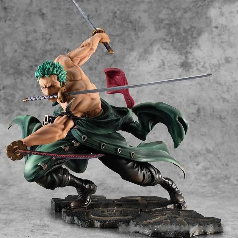 Figurine Roronoa Zoro avec trois sabres 10 cm