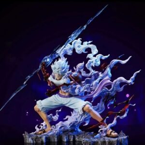 1-8 (1) Luffy Gear 5 Nika Raiden Figurine One Piece 25cm avec effets éclair Statue collector