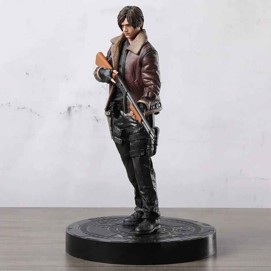 Figurine Leon Zombie Hunter 33 cm – Statue anime collectible, idée cadeau pour garçons