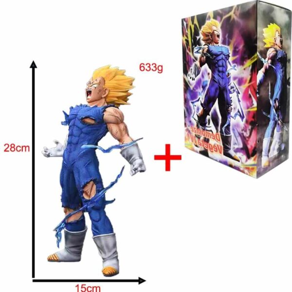 4-13 (1) Vue arrière de la figurine Vegeta 28 cm – Modèle GK fidèle à l’anime Dragon Ball Z