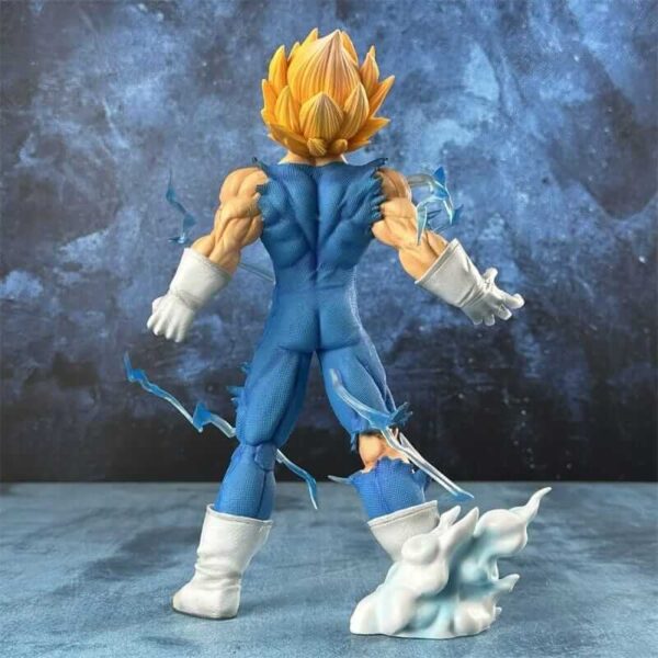 4-16 (1) Figurine Majin Vegeta 27 cm – Super Saiyan Dragon Ball Z en pleine auto-destruction