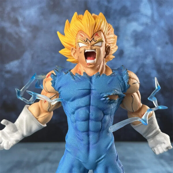 Figurine Majin Vegeta 27 cm Dragon Ball Z – Jouet de Collection PVC Super Saiyan Auto-Destruction – Image 6
