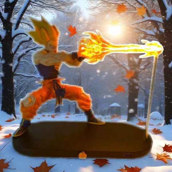 Lampe de nuit Dragon Ball Goku Kamehameha modèle anime
